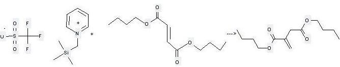 2-Butenedioic acid(2E)-, 1,4-dibutyl ester can be used to produce methylenesuccinic acid dibutyl ester by heating